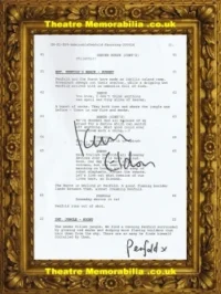 Danger Mouse Kevin Eldon Penfold Autograph Signed Script Page