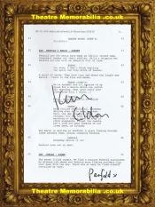 Danger Mouse Kevin Eldon Penfold Autograph Signed Script Page