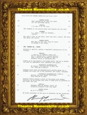 Danger Mouse Lex Armstrong Autograph Signed Script Page