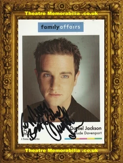 Daniel Jackson signed picture card, Jude Davenport, Family Affairs
