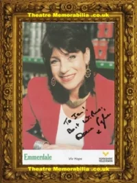 Deena Payne Autograph Signed Picture Viv Hope Emmerdale