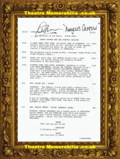 Harry Potter Rhys Ifans Autograph Signed Script Page