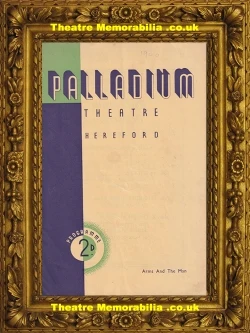 Arms And The Man theatre programme, Palladium Theatre Hereford 1940