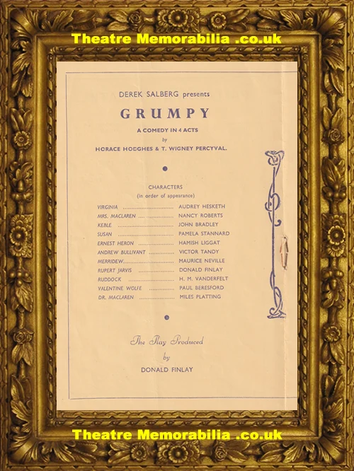 Grumpy theatre programme, Palladium Theatre Hereford 1941 - image 4