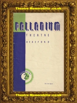On The Spot theatre programme, Palladium Theatre Hereford 1940