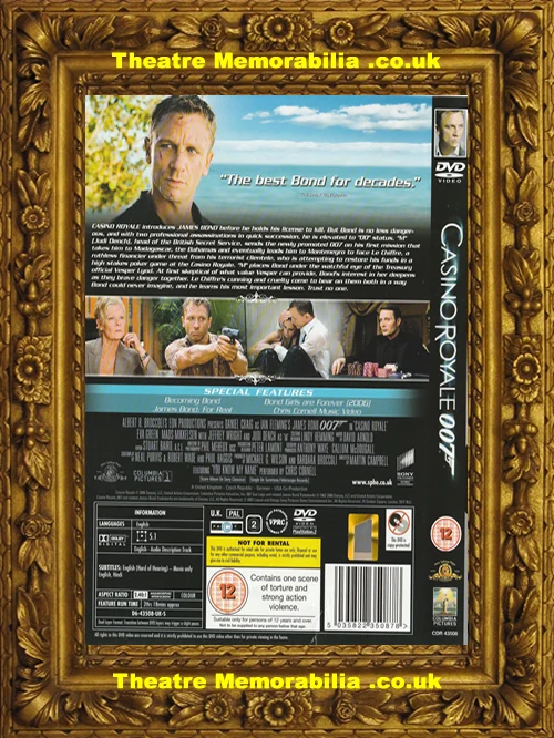 Christina Cole signed James Bond Casino Royale DVD cover - image 3