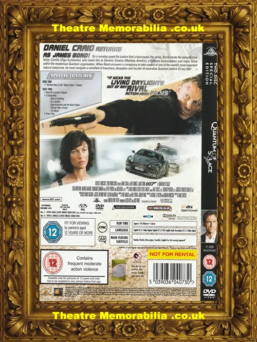 Rory Kinnear signed James Bond Quantum Of Solace DVD cover - image 3