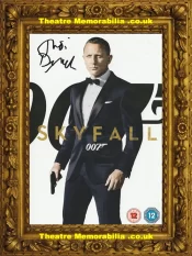 James Bond Skyfall DVD Signed Autograph Judi Dench