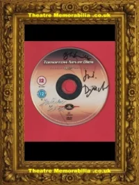 James Bond Tomorrow Never Dies DVD Signed Autograph Dench Fellowes Dennis