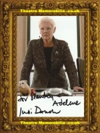 Judi Dench Signed Autograph James Bond Skyfall