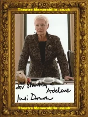 Judi Dench Signed Autograph James Bond Skyfall