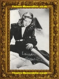 Lauren Bacall Autograph Signed Picture