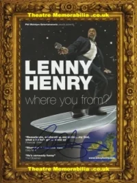 Lenny Henry Autograph Signed Comedian Actor Missing You Harlan Coben