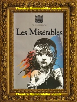 Les Miserables theatre programme and brochure, Palace Theatre London 1986
