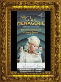 London Young Vic Theatre – The Glass Menagerie 2010 – Signed Flyer Leaflet