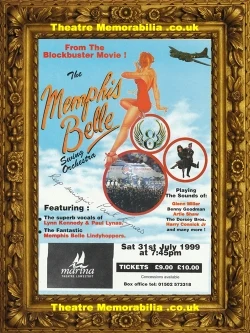 Memphis Belle signed theatre flyer, Lowestoft Marina Theatre 1999