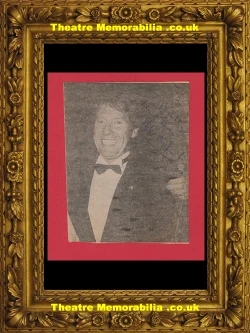 Michael Crawford signed newspaper cutting autograph