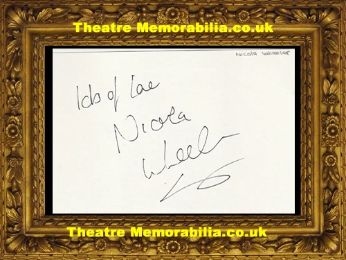 Nicola Wheeler signed sheet, Emmerdale - image 3