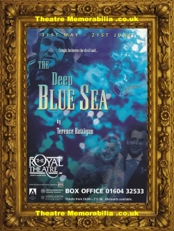 Deep Blue Sea signed theatre flyer, Royal Theatre Northampton 1997