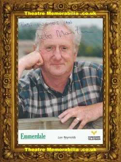 Peter Martin signed Emmerdale picture cast card