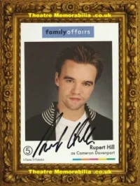 Rupert Hill Autograph Signed Picture Cameron Davenport Family Affairs