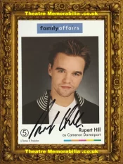 Rupert Hill Autograph Signed Picture Cameron Davenport Family Affairs