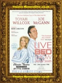 Toyah Willcox Live Bed Show Play – Signed Flyer + Autographed Sheet