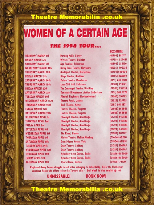 Vicki Michelle signed Women Of A Certain Age theatre flyer 1998 - image 3