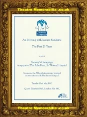 London Queen Elizabeth Hall – An Evening With Instant Sunshine 1992 – Multi Signed
