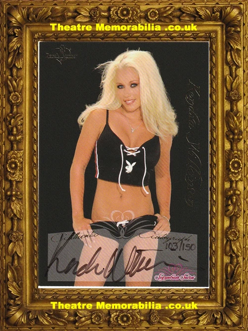Kendra Wilkinson signed Beach Warmers picture card - image 2