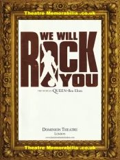 London Dominion Theatre – We Will Rock You – 2011