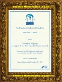 London Queen Elizabeth Hall – An Evening With Instant Sunshine 1992 – Multi Signed