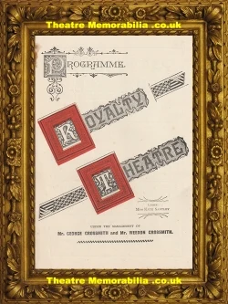 Young Mr Yarde theatre programme, Royalty Theatre London 1898