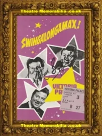 London Victoria Palace Theatre – Max Bygraves Singalong Signed Plus Extras