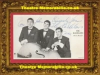 The Bachelors Signed Picture Card 1960s