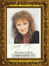 Beverley Callard Autograph Signed Picture – Coronation Street Corrie