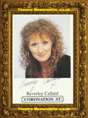 Beverley Callard Autograph Signed Picture – Coronation Street Corrie