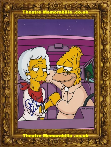  Olympia Dukakis Autograph Signed Picture Card – The Simpsons - Theatre Memorabilia - Theatre Programmes Theatre Memorabilia - Theatre Programmes