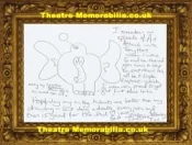 Christine Bottomley Autograph Signed Doodle Drawing – Shameless + Sherlock