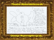 Christine Bottomley Autograph Signed Doodle Drawing – Shameless + Sherlock
