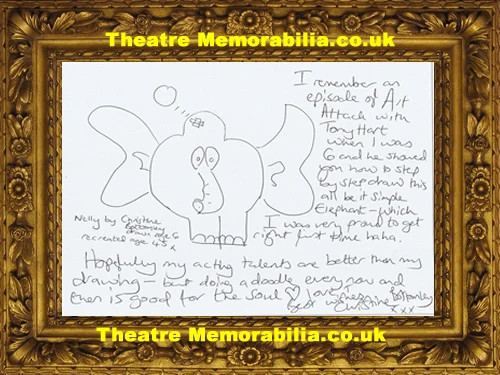 Christine Bottomley Autograph Signed Doodle Drawing – Shameless + Sherlock - Theatre Memorabilia - Theatre Programmes - Theatre Memorabilia - Theatre Programmes Christine Bottomley Autograph Signed Doodle Drawing – Shameless + Sherlock - Theatre Memorabilia - Theatre Programmes Theatre Memorabilia - Theatre Programmes