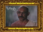  Ben Kingsley Autograph Signed Picture Gandhi - Theatre Memorabilia - Theatre Programmes Theatre Memorabilia - Theatre Programmes