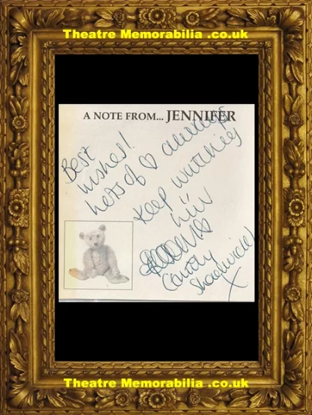  Jennifer Ellison Autograph Signed Picture Brookside - Theatre Memorabilia - Theatre Programmes Theatre Memorabilia - Theatre Programmes