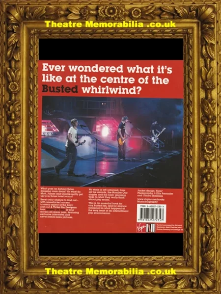  Busted Autograph Signed Official Band Tour Book - Theatre Memorabilia - Theatre Programmes Theatre Memorabilia - Theatre Programmes