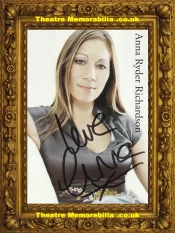  Anna Ryder Richardson Autograph Signed Picture Designer - Theatre Memorabilia - Theatre Programmes Theatre Memorabilia - Theatre Programmes