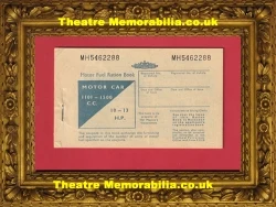 Motor Car Fuel Ration Book 1960s - Theatre Memorabilia - Theatre Programmes - Theatre Memorabilia - Theatre Programmes Motor Car Fuel Ration Book 1960s - Theatre Memorabilia - Theatre Programmes Theatre Memorabilia - Theatre Programmes