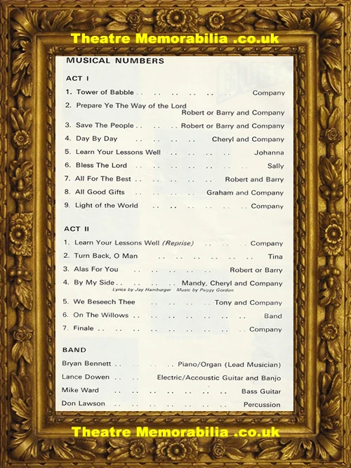 London Wyndhams Theatre – Godspell – 1972 - Theatre Memorabilia - Theatre Programmes - Theatre Memorabilia - Theatre Programmes London Wyndhams Theatre – Godspell – 1972 - Theatre Memorabilia - Theatre Programmes Theatre Memorabilia - Theatre Programmes