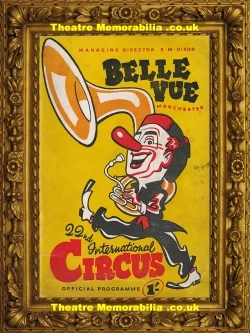  Manchester Belle Vue Circus Programme 1960s - Theatre Memorabilia - Theatre Programmes Theatre Memorabilia - Theatre Programmes