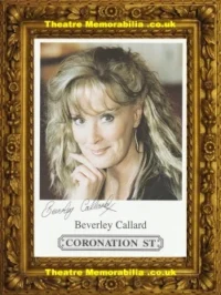 Beverley Callard Autograph Signed Picture – Coronation Street Corrie