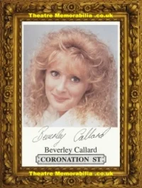 Beverley Callard Autograph Signed Picture – Coronation Street Corrie